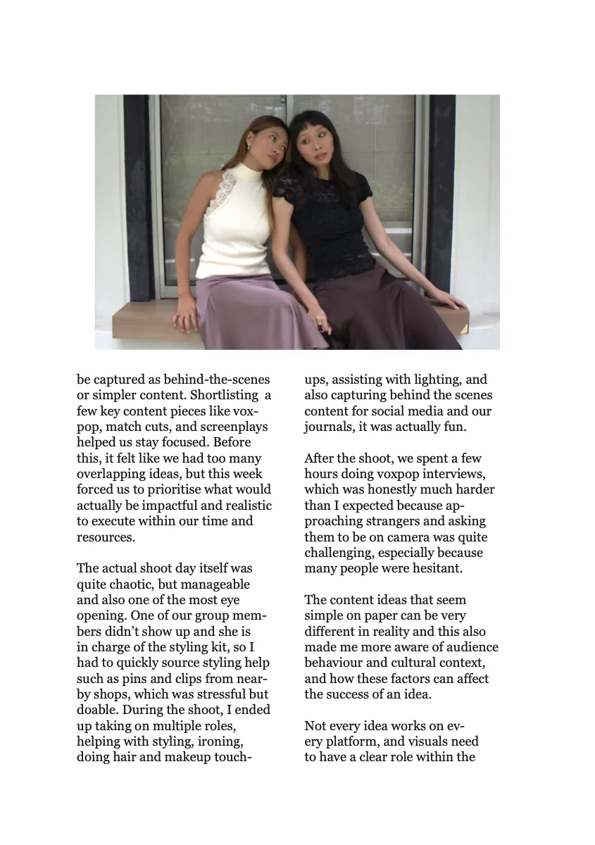 Creative Process Journal, page 106